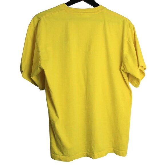 Vintage Shangri-La Short Sleeve Yellow Short Sleeve T-shirt Size 44 - Picture 3 of 6